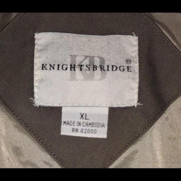 Vintage Knights Bridge Men's XL Full Zip Bomber Jacket Coat (AS IS) - Picture 7 of 9